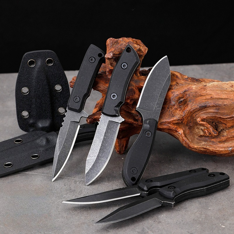 Edc Carry Pocket Knife - 5CR15 الفولاذ المقاوم للصدأ شفرة مثبتة