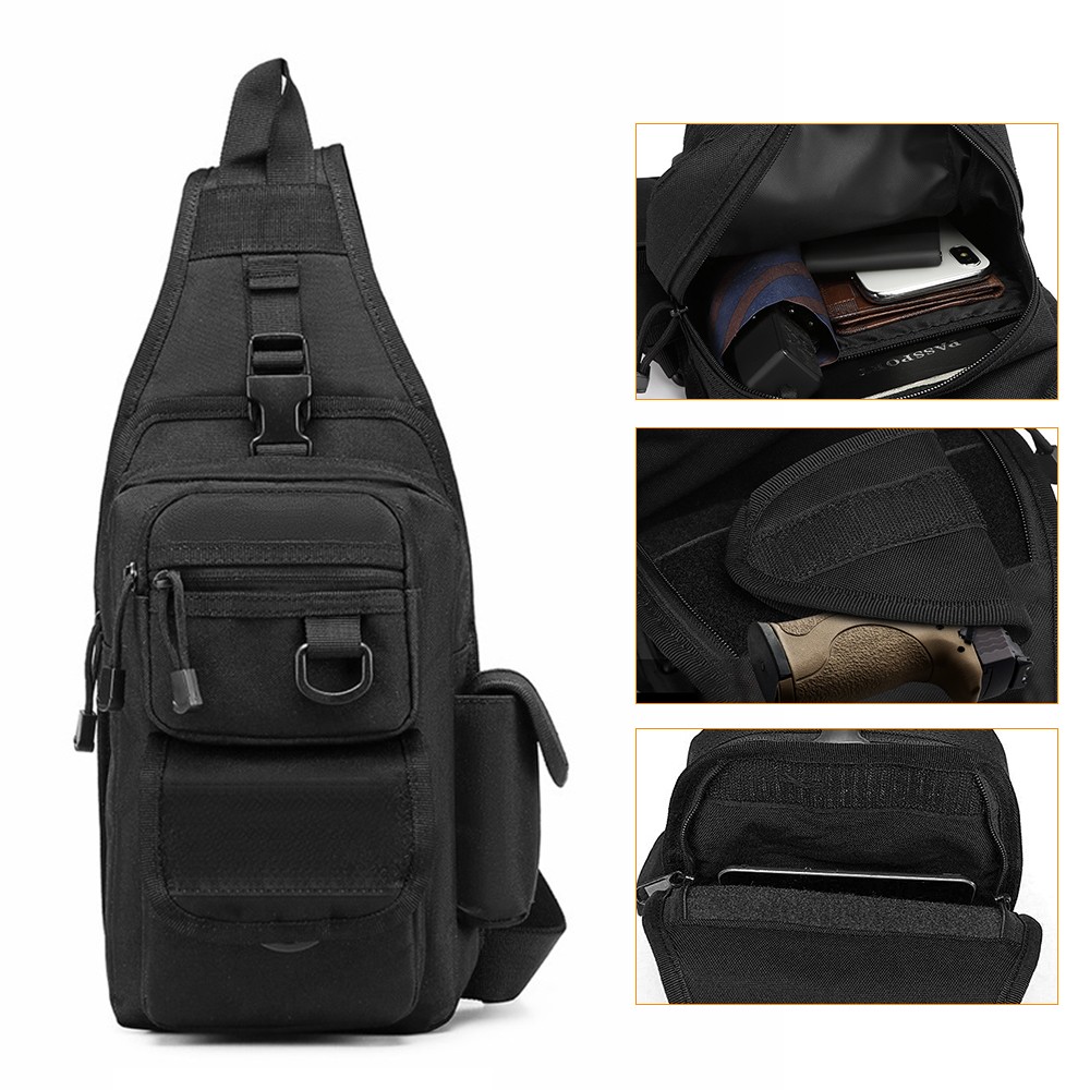 التكتيكية مسدس حقيبة أخفى مسدس - مراجعة Edc Concealed Carry Sling Bag وسعره