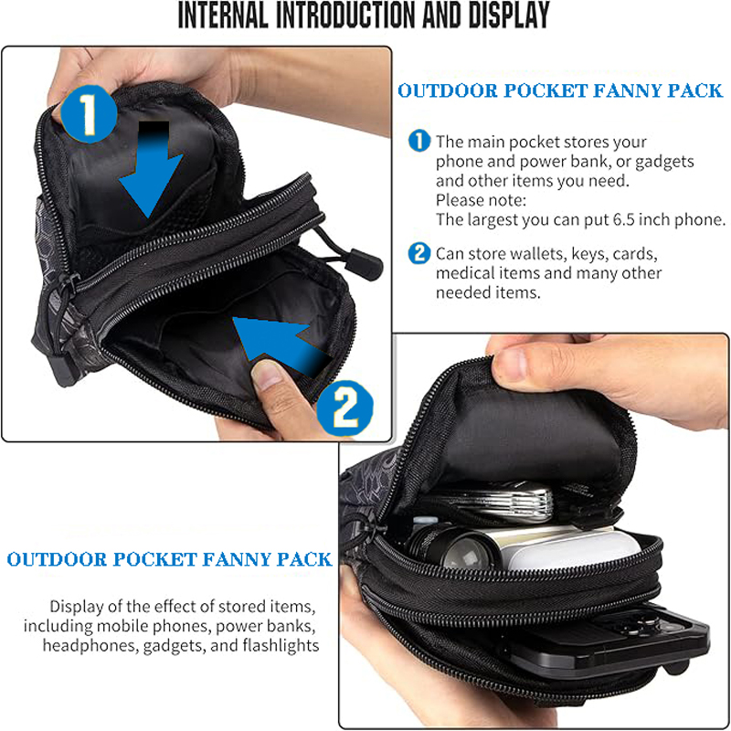 العالمي EDC التكتيكية مول الحق - مراجعة Edc Carry Fanny Pack وسعره